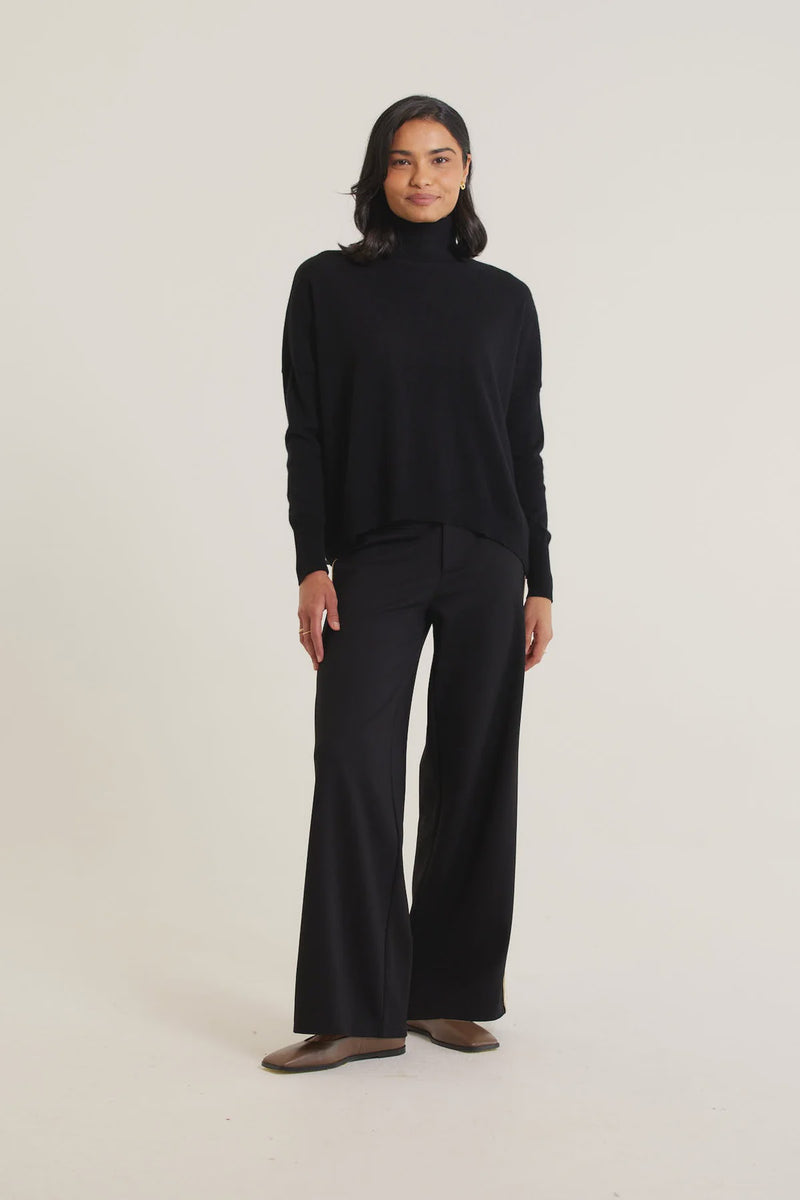 Alesasndra A Polo Bay Sweater, Black