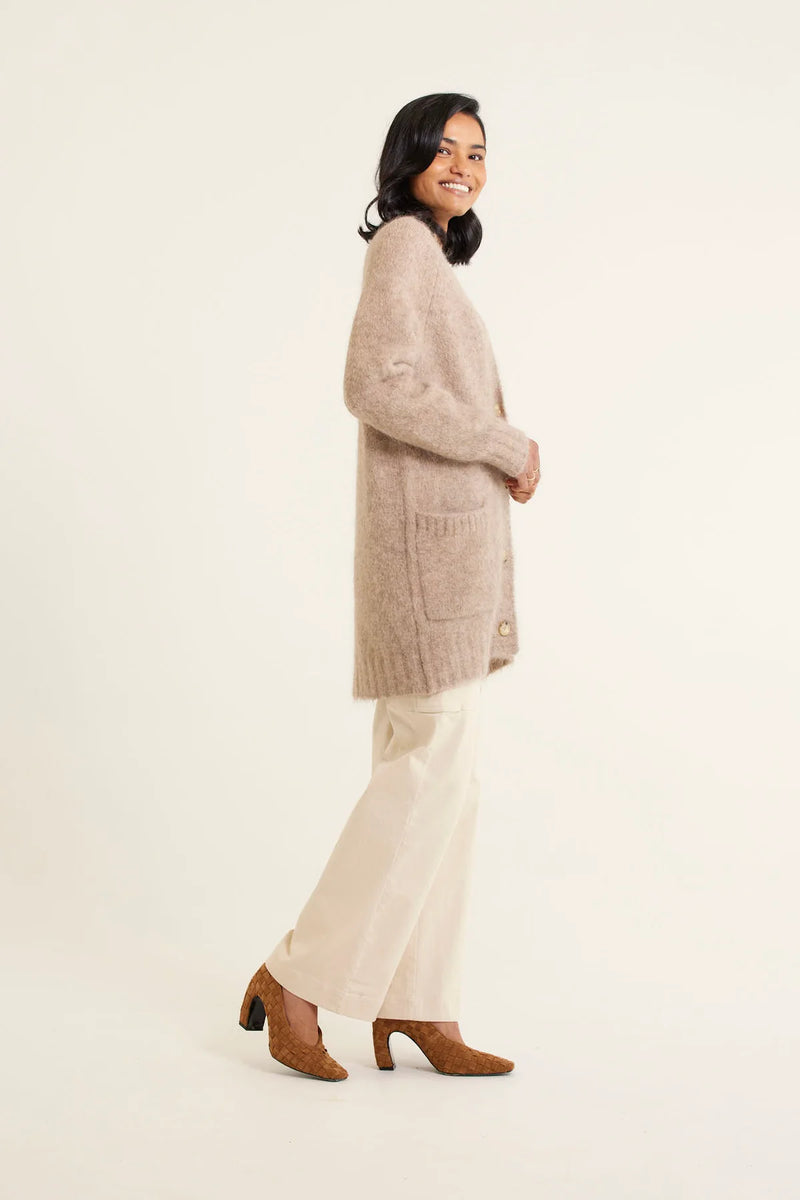 Alessandra Williamsburg Cardi, Oatmeal