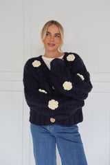 Kireina Alexa Knit, Navy Flowers OS