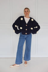 Kireina Alexa Knit, Navy Flowers OS