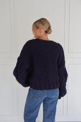 Kireina Alexa Knit, Navy Flowers OS