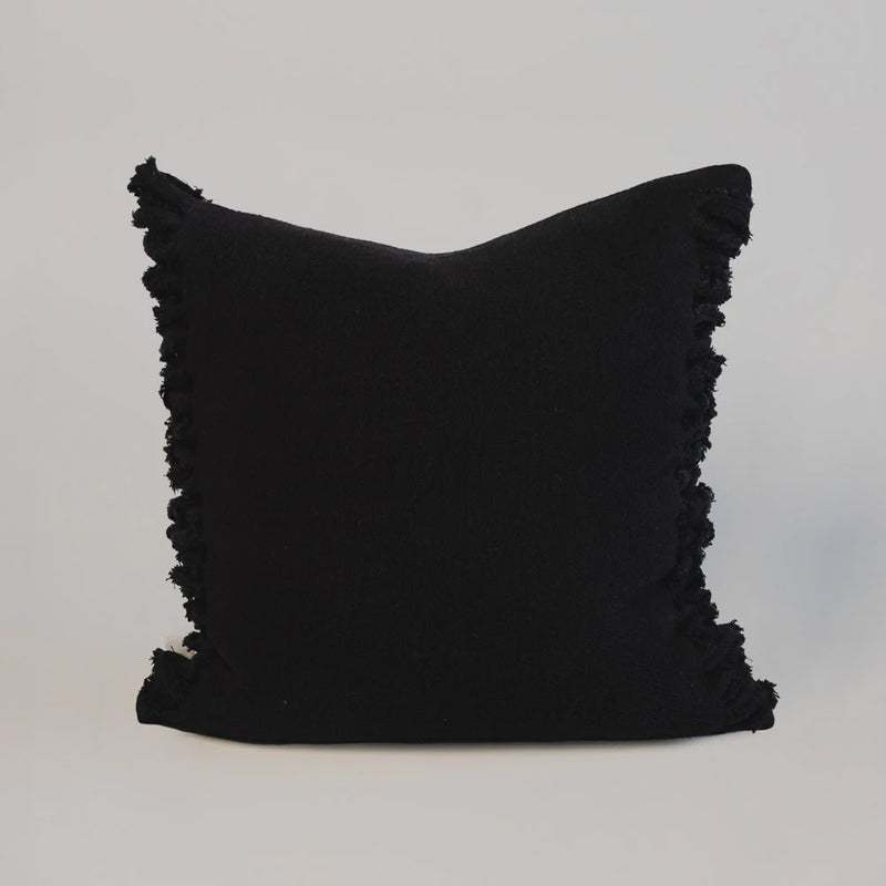 Eadie Aperitif Linen Cushion, Black
