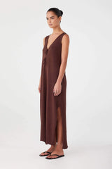 Arcaa Poppy Dress, Chocolate