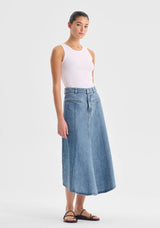 Morrison Jacque Denim Skirt, Light Blue