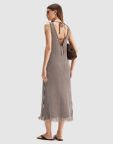Elka Collective Alessandra Maxi Dress, Chocolate Stripe
