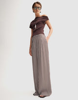 Elka Jamie Stripe Pants, Brown