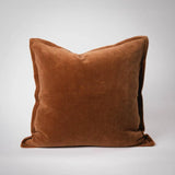 Eadie Lifestyle Evelyn Velvet Cushion, Nutmeg