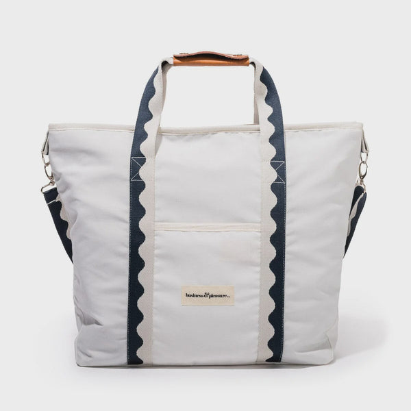 Business & Pleasure Cooler Tote Bag, Rivie White