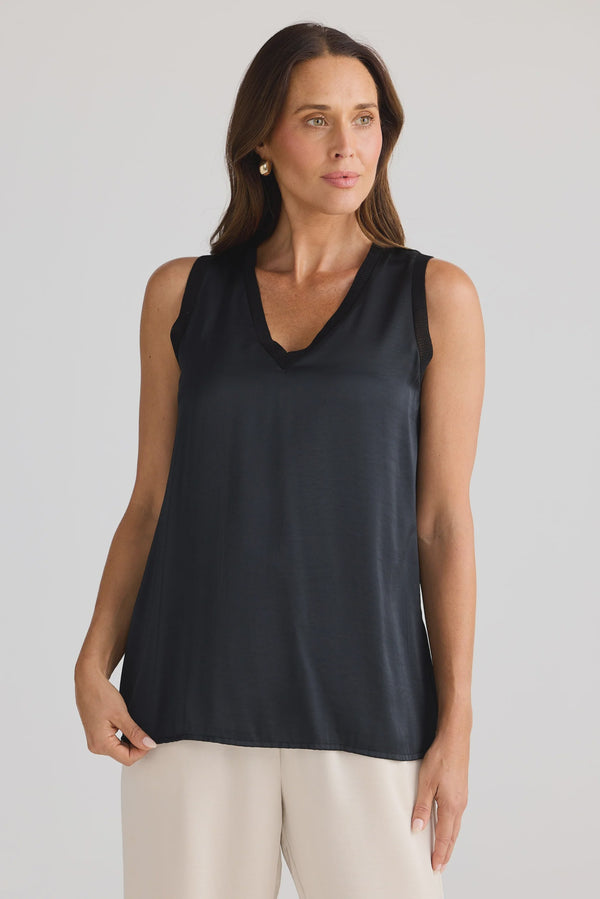 Brave & True Celine Top, Black