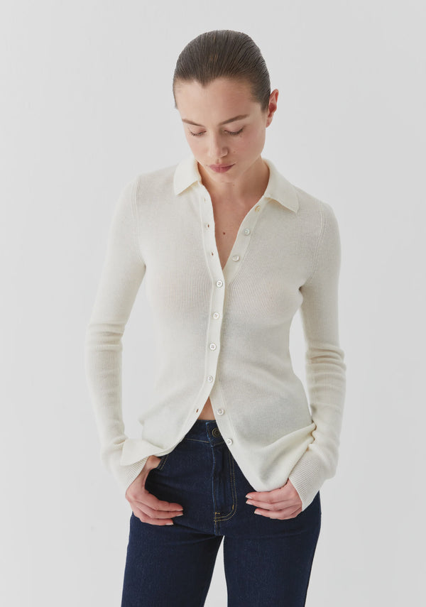 Morrison Loren Knit Cardigan Cream