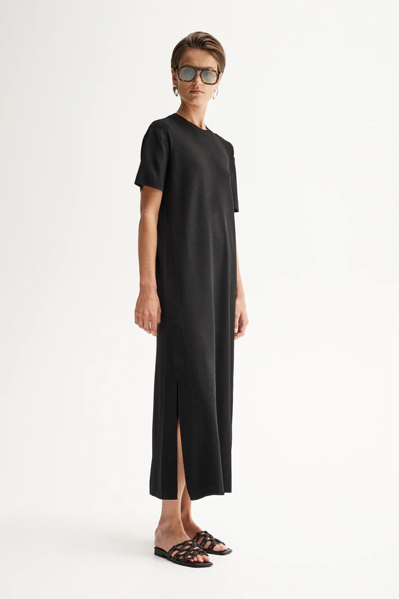 Elka Wilbour Knit Maxi Dress, Black
