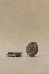 Anchor Stone Coasters 4 Pack, Brown Emperador
