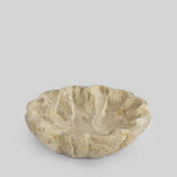 Oro Scallop Bowl, Butterscotch Marble