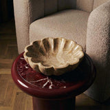 Oro Scallop Bowl, Butterscotch Marble