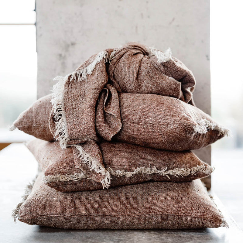 Eadie Tabako Linen Cushion