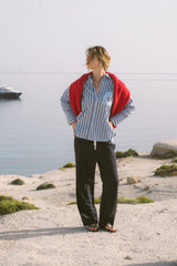 Araminta James Palermo Shirt, Sea Blue