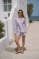 Ajja Stripe Shirt, Lavendar