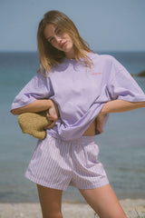Ajja Stripe Short, Lavender