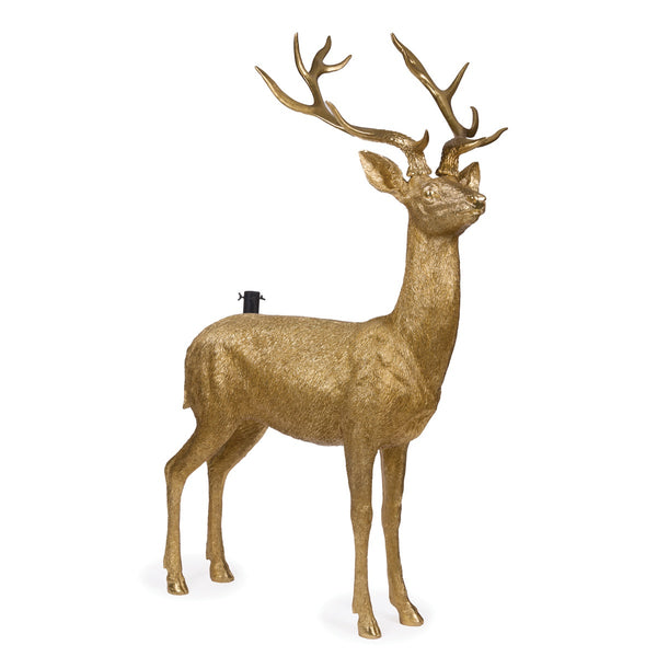 Gold Etched Reindeer Tree Stand