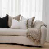 Eadie Aperitif Linen Cushion, Natural