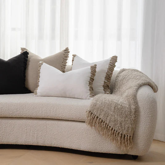Eadie Aperitif Linen Cushion, Natural