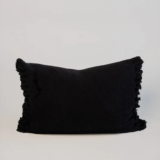 Eadie Aperitif Linen Cushion, Black