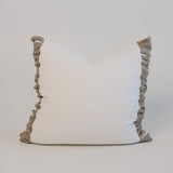 Eadie Aperitif Linen Cushion, Off White/Natural