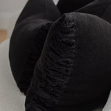 Eadie Aperitif Linen Cushion, Black