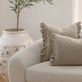 Eadie Aperitif Linen Cushion, Natural