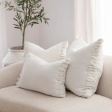 Eadie Aperitif Linen Cushion, Off White
