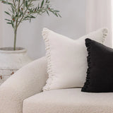 Eadie Aperitif Linen Cushion, Off White