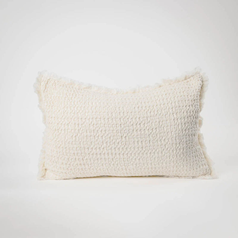 Eadie Element Cushion, Butter Ivory