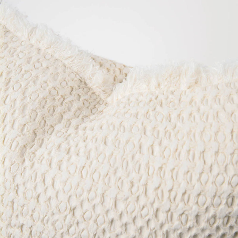 Eadie Element Cushion, Butter Ivory