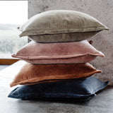 Eadie Evelyn Velvet Cushion Black