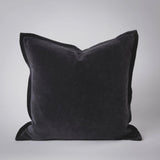 Eadie Evelyn Velvet Cushion Black