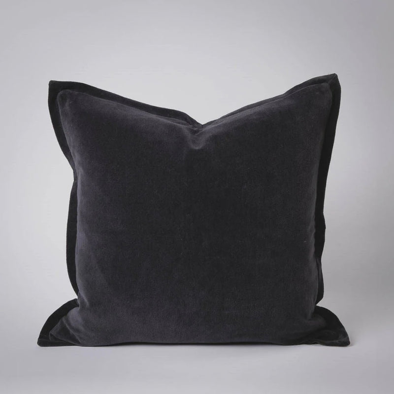 Eadie Evelyn Velvet Cushion Black