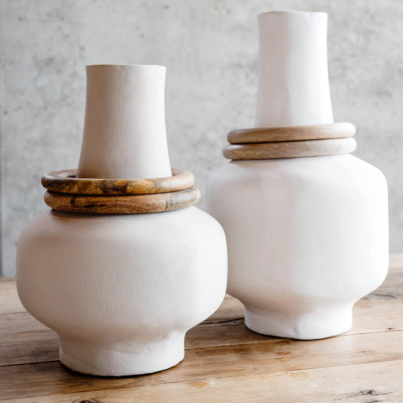 Modern Vase, White