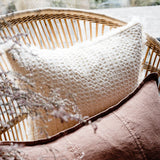 Eadie Element Cushion, Butter Ivory