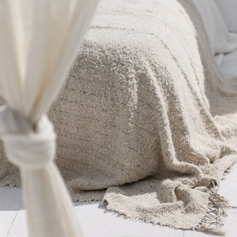 Looma Bed Cover, Natural