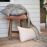 Eadie Luca Linen Cushion, Clay