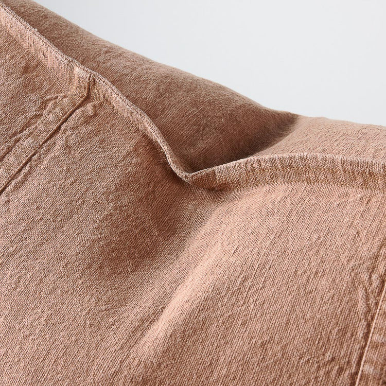 Eadie Luca Linen Cushion, Clay