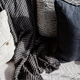 Eadie Luca Linen Cushion Midnight