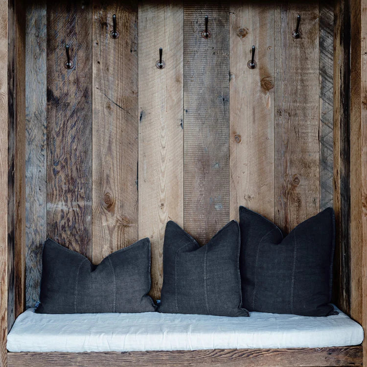 Eadie Luca Linen Cushion Midnight
