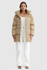 ORTC Monty Mid Length Puffer, Biscotti