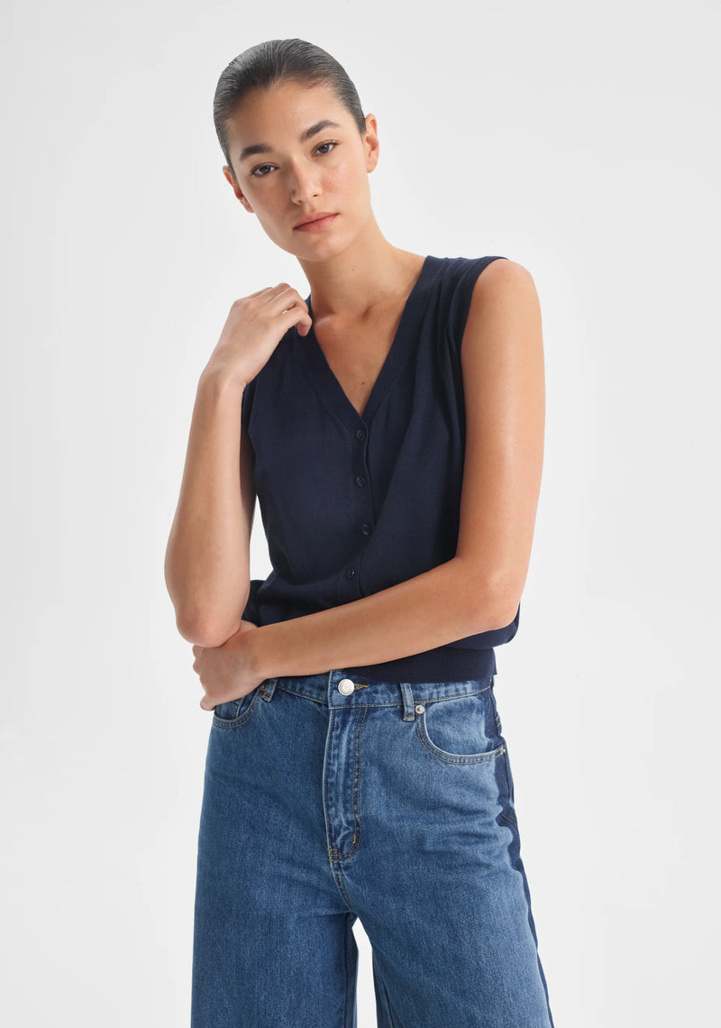 Morrison Rhyan Knit Vest, Navy