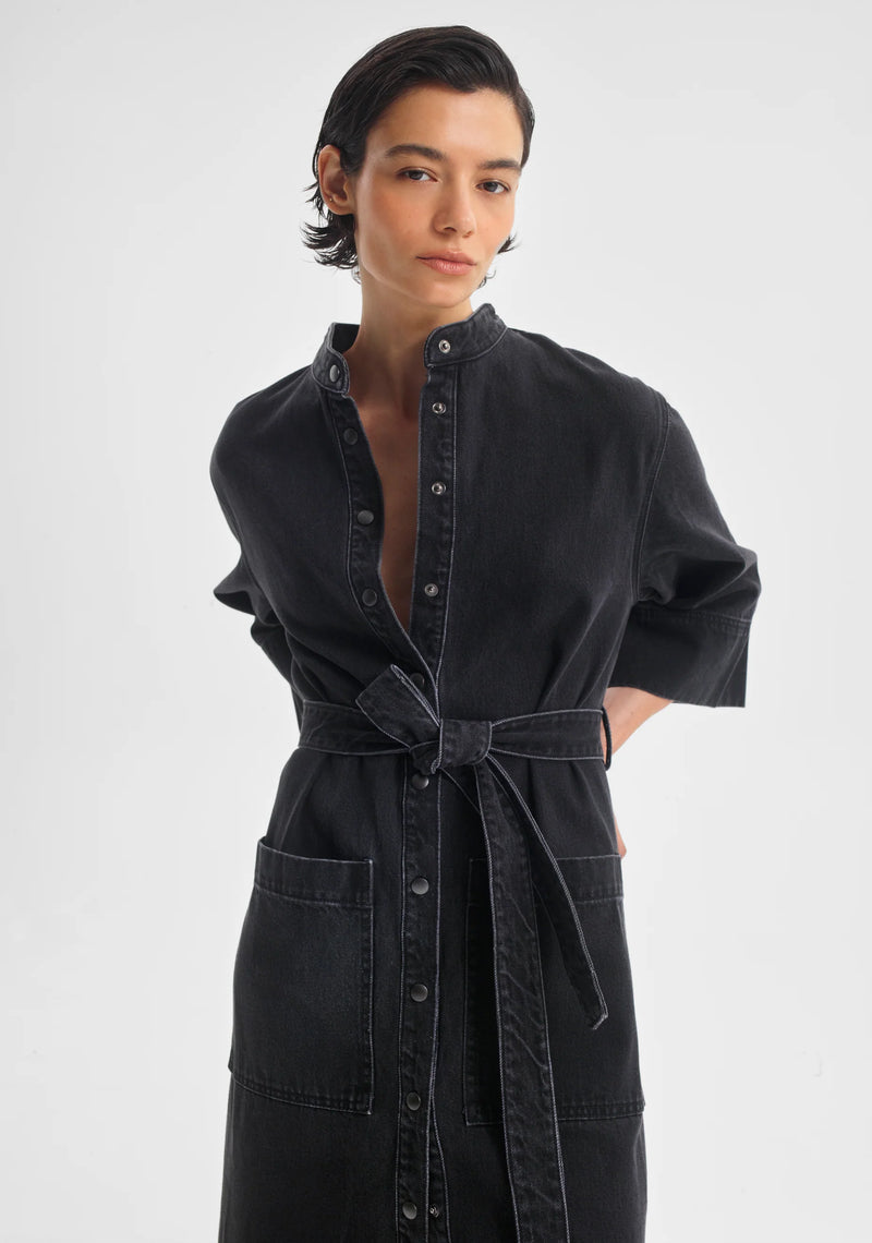 Morrison Arley Shirt Dress, Black