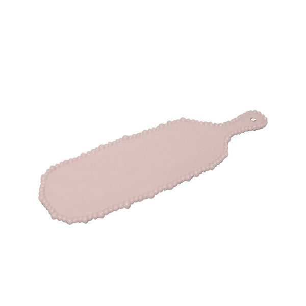 Melamine Pearl Platter Handle, French Pink