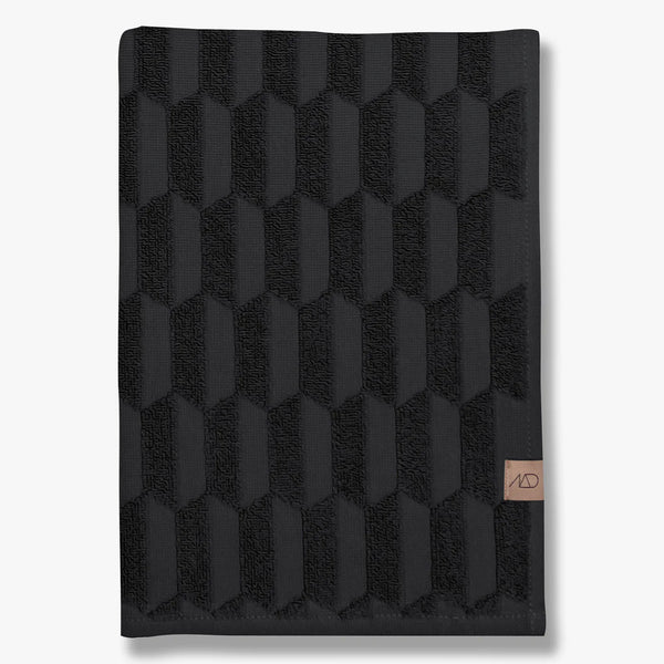 Mette Ditmer Geo Bath Towel, Black