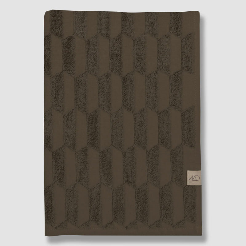 Mette Ditmer Geo Towel, Chocolate
