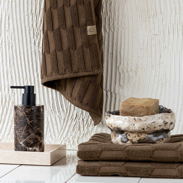 Mette Ditmer Geo Towel, Chocolate